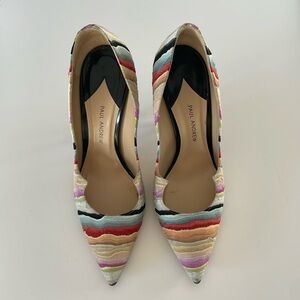 Paul Andrew suede colorful pointed pump  size 37